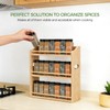 Bambition Bamboo Spice Rack Organizer, 3 Tier Spice Jars Storage