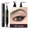Cuidado Facial Delineador Sello Waterproof Indeleble 2pzs F
