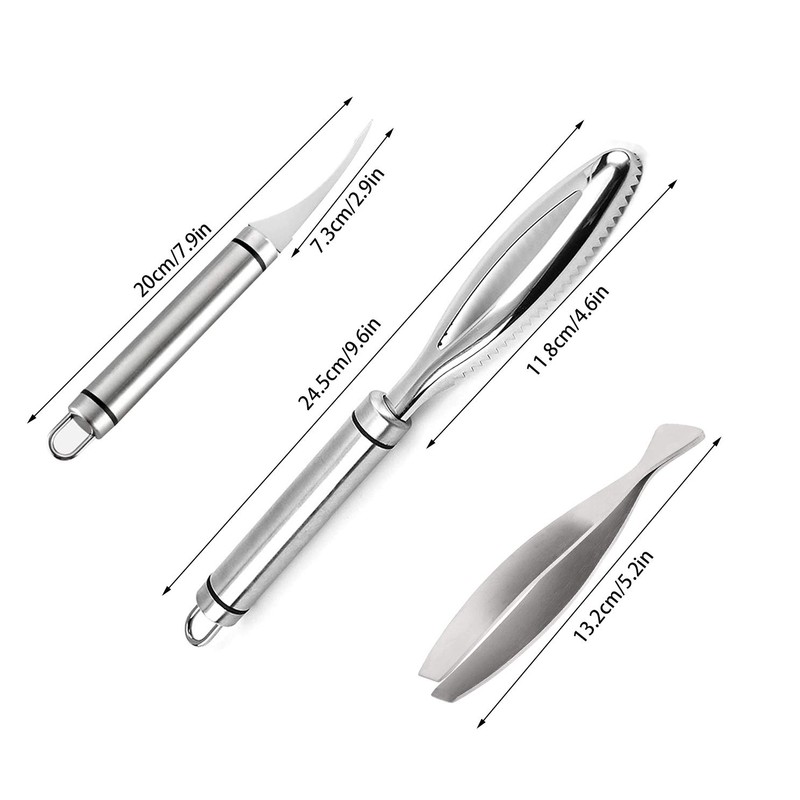 Nuyoah Fish Scale Remover, Fish Scale Remover, 304 Stainless Steel