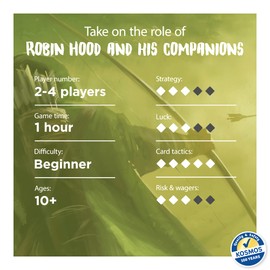 The Adventures of Robin Hood | A Kosmos Game | Family-Friendly, Cooperative, Role-Player, Story-Driven Game for 2 to 4 Players, Ages 10 and up