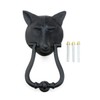 Black Cast Iron Fox Head Style Front Door Knocker 8.5"