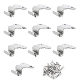ITROLLE 10PCS 16.5mm 90 Degree Metal Strike Plate Tool Box Hood Locks Latches for Toggle Draw Latch