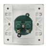 Single EU German Standard Electrical Plug Socket Wall Power Outlet