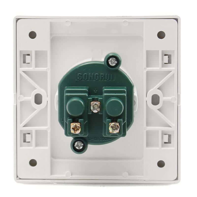Single EU German Standard Electrical Plug Socket Wall Power Outlet