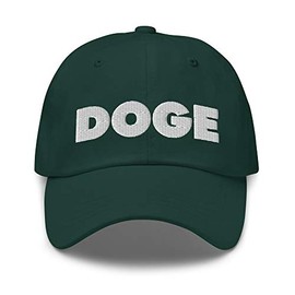 Hogue WS LLC Doge Hat (Embroidered Dad Cap) Dogecoin Crypto Meme