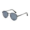 ENUFF Lena Black Polarized Round Sunglasses For Men and Women
