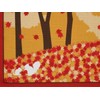 Furoshiki Wrapping Cloth Squirrels and Maple Leaves Motif Japanese Fabric