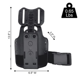 Drop Flex Adapter with Drop Leg Holster Platform, Adjustable Thigh Holster Platform & Stabilizer, Drop Leg Panel Attachments for Holsters and Magazine Pouches, Compatible with QLS and MLS attachments