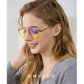 ANYLUV Mens Blue Light Glasses: Men Women Blue Light Blocking Glasses Computer Screen Gaming for Eye Protection