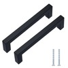 WellMade WellMade 3-3/4" Matte Black Cabinet Handles & Pulls (30