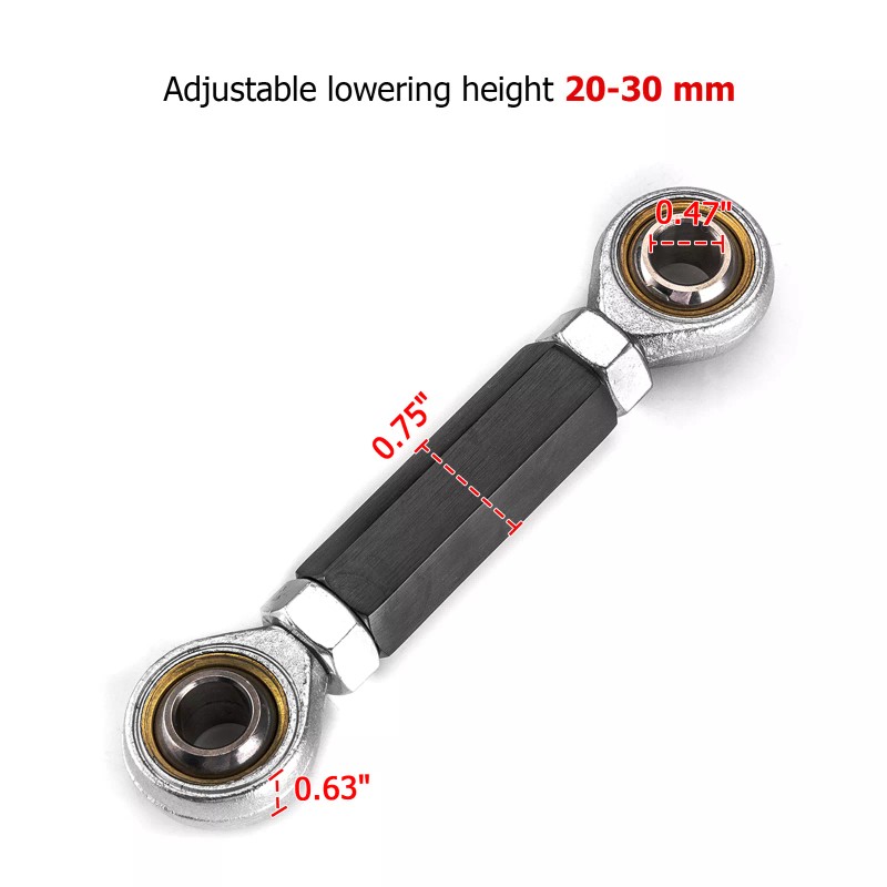 MOFUN Billet Adjustable Rear Lowering Link Kit Drop For Suzuki