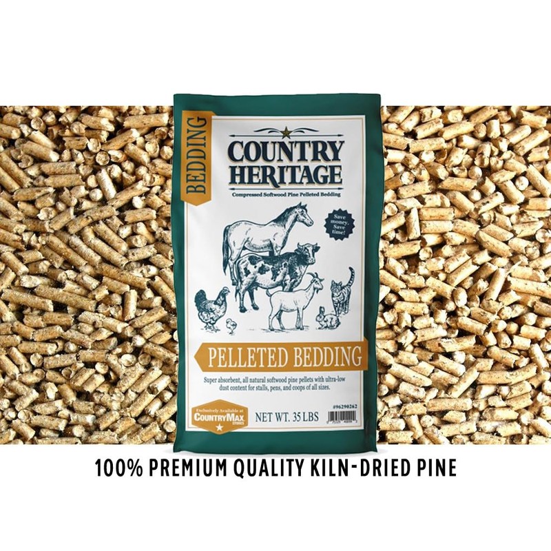 Country Heritage Premium Low Dust Pelleted Bedding Super Absorbent All