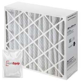 20x25x4 Furnace Filters, FC100A1037 Filter Replacement, Merv 11 Filter Media with Homequip Disposal Bag (2 Pack)