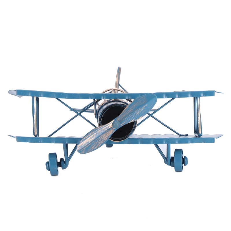 Iron Aircraft Model Innovative Airplane Handicraft Office Bar Desktop Ornament