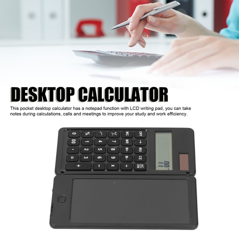 Office Desk Calcultor Solar Powered Multifunctional Pocket Desktop Calculator with