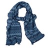 invero, Merino Scarf Pat, 100% Wool, jeans colour