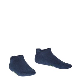 FALKE Unisex Kids Cool Kick Sneaker Socks, Breathable, Cooling Effect, Polyester, Ankle Length, Everyday Casual, Blue (Marine 6120), 10-12.5, 1 Pair