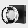 newliplace Black Passage Door Knobs Interior, Crystal Glass Door Knobs