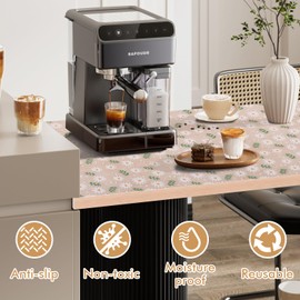 Arthome 30x1000CM Revestimiento de Gabinetes de Cocina,Forro para Estantes Repisas y Cajones,Revestimientos para Repisas,Protector Gabinete Cocina Antideslizante y Cortable Vinilo de Flor