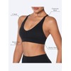 Sunzel Sports Bra for Women V Neck Criss Cross Back