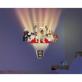 In My Room Wild Walls Puppy Star Wall Decal Light & Sound Show Room Décor