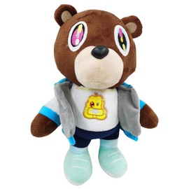 Bear Plush Toy, Bear Plush Doll, Cute Plush Bear Toy, Stuffed Animal Toy Plushie Doll, Bear Graduation Gift Birthday Gift,Cute kan-ye Bear Stuffed Doll For Fans Kids Gift Decor Adult Christmas 26cm