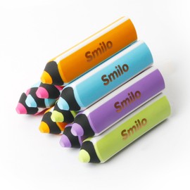 Smilo 10 Pcs Pencil Erasers,Pencil Shaped Eraser for Kids,Large Art Erasers for Drawing,for School Supplies Homes & Offices
