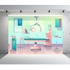 BELECO 8x6ft Fabric Cartoon Hospital Operating Room Backdrop Doctor Surgery