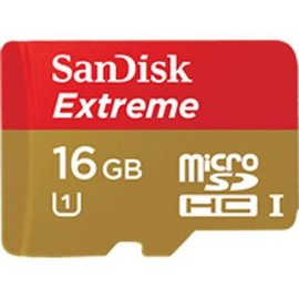 SanDisk Extreme MicroSDHC UHS-I Card Class 10 16GB SDSDQX-016G-J35A