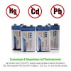 EBL 9V Rechargeable Batteries 9 Volt Lithium ion 600mAh Li-ion