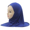 Modest Beauty Girls Hijab Muslim Kids Scarf Headwear Solid Color
