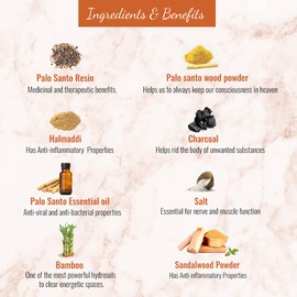 Soul Sticks Aztec | 6pc Hand Rolled Artisan Sticks for Space Clearing and Removing Negative Energy Non-Toxic Hand Crafted Plant Based Incense (Palo Santo)