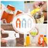 6-Pack Plastic Bottle Cap Opener, 3-in-1 Multi-Purpose Gripper Water Bottle