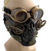Steampunk Gothic Gear Face Mask with Goggles Cosplay Costume Party
