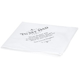Lillian Rose Dad Wedding Gift White Cotton Keepsake Hankie