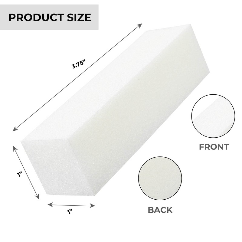 ForPro Professional Collection Buffing Block, Super White, 180/240 Grit, Four-Sided
