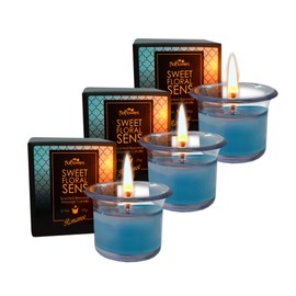 HOT Flowers Romance Body Massage Candle – Beeswax Coconut Oil Cocoa Butter Made - Sweet Floral Fragrance - Low Heat Oil Warmer - 20g (1)