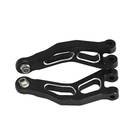 For ARRMA Mojave GROM 1/16 RC Car Aluminum Front Upper Suspension Arms Upgrade Parts Replace,CNC Machined Durable Suspension Linkage (Upper,Black)