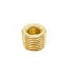 Hooshing 10PCS 1/8" NPT Male Brass Pipe Plug Fitting Internal