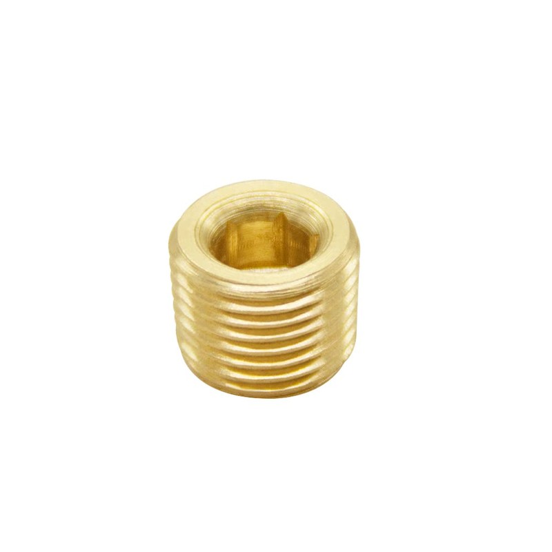 Hooshing 10PCS 1/8" NPT Male Brass Pipe Plug Fitting Internal