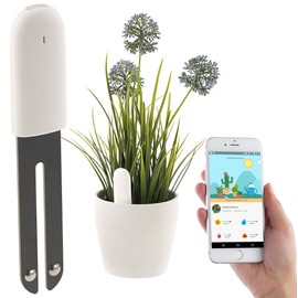 Royal Gardineer Sensor: 4in1 – Plant sensor with Bluetooth App Control, 1 Year, Plant Guard with IPX5 (Bluetooth)