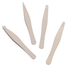 TOVINANNA Practical Beauty Eyebrow Clip 4pcs Stainless Steel Tweezers Ergonomic Handle for Personal or Professional Use