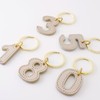 [Slip-on] Key Chain (JNK-1401 Number Keychain, 4 (Yellow), One Size