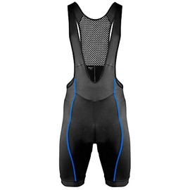 Aero Tech Men's Elite Padded USA Cycling Bib-Shorts (X-Large, Royal Blue)