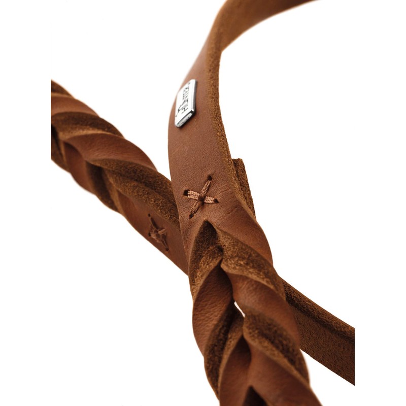 HUNTER Training leash Solid Education, 13/250 Soft genuine cow leather,