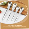 Vaguelly 1 Set Stainless Steel Salad Serving Spoons Long Handle