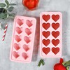 GERRIT 2 Valentine Day Heart-Shaped Ice Cube Mold Silicone Ice