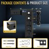 Adjustable Tow Hitch Fits 2.5" Receiver, Trailer Hitch with 12"