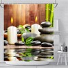 Yadshoti Polyester Fabric Shower Curtain Spa Decor by Bathroom Zen