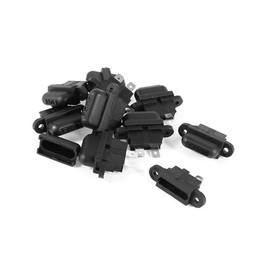 TUCKBOLD 10 Pcs Auto Car Boat Truck Blade ATC Fuse Holder Cover Black Automotive Parts